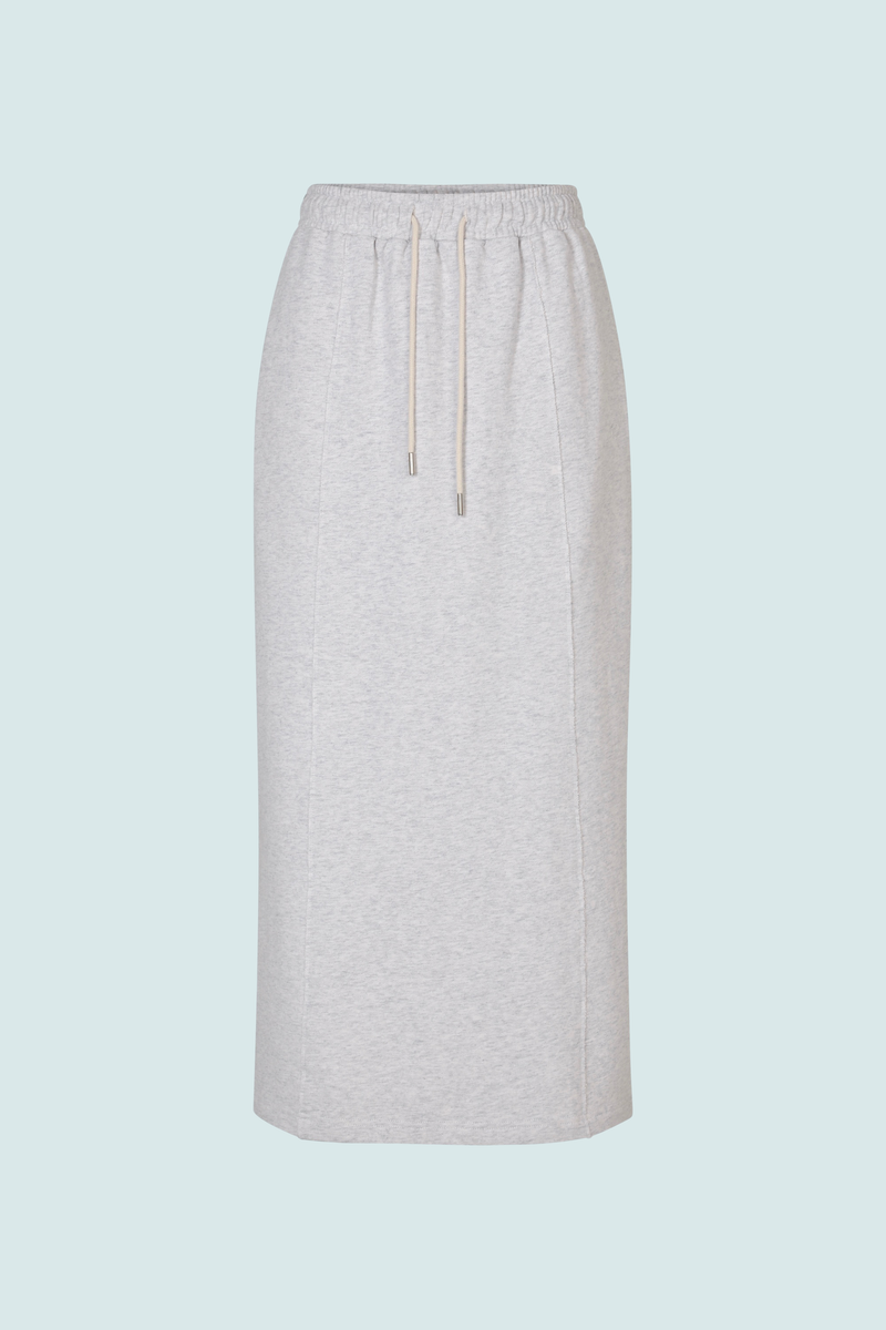 COMFORT LINING SLIT LONG SKIRT (MELANGE)