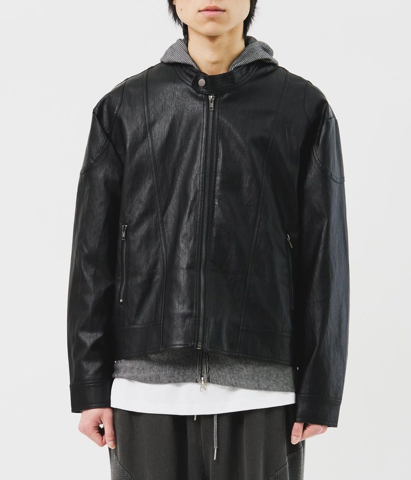 HIFIFNK(ハイファイファンク)の「Bella Biker Leather Jacket (2color)(Jackets/Outerwear)」