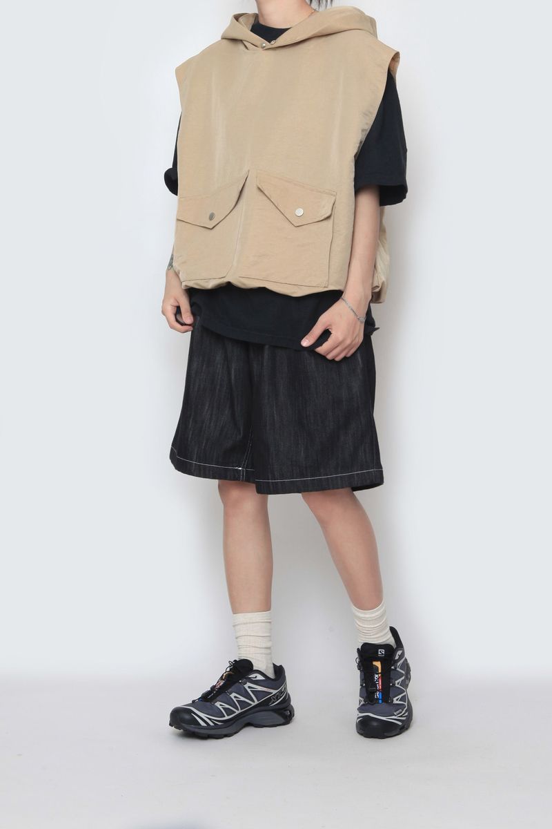 WASHIHO hooded pocket vest