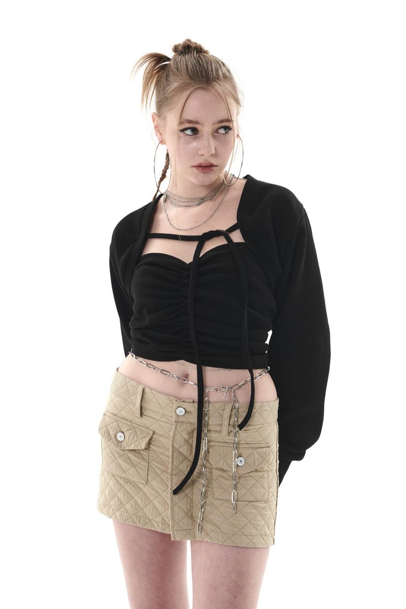 QUILTING MINI SKIRT