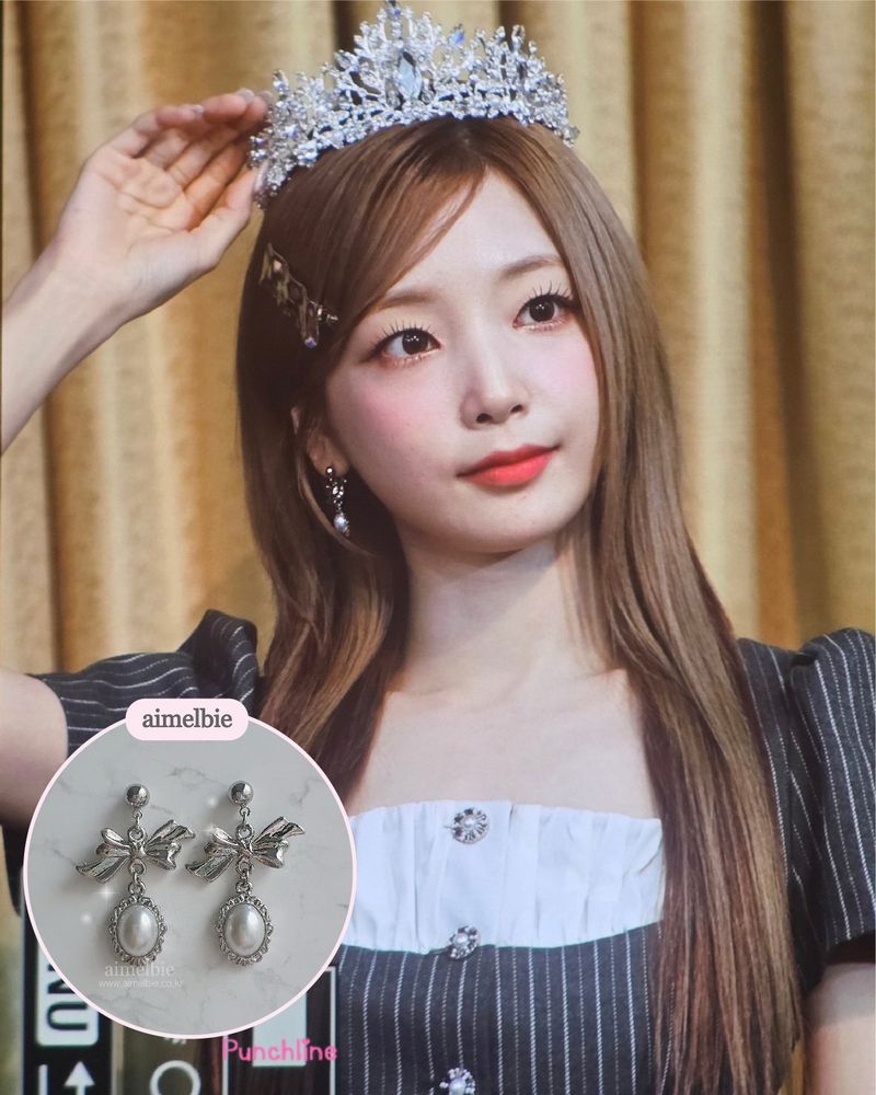 [SNSD Tiffany Earring] Mary Earring - Pearl Version (Silver)
