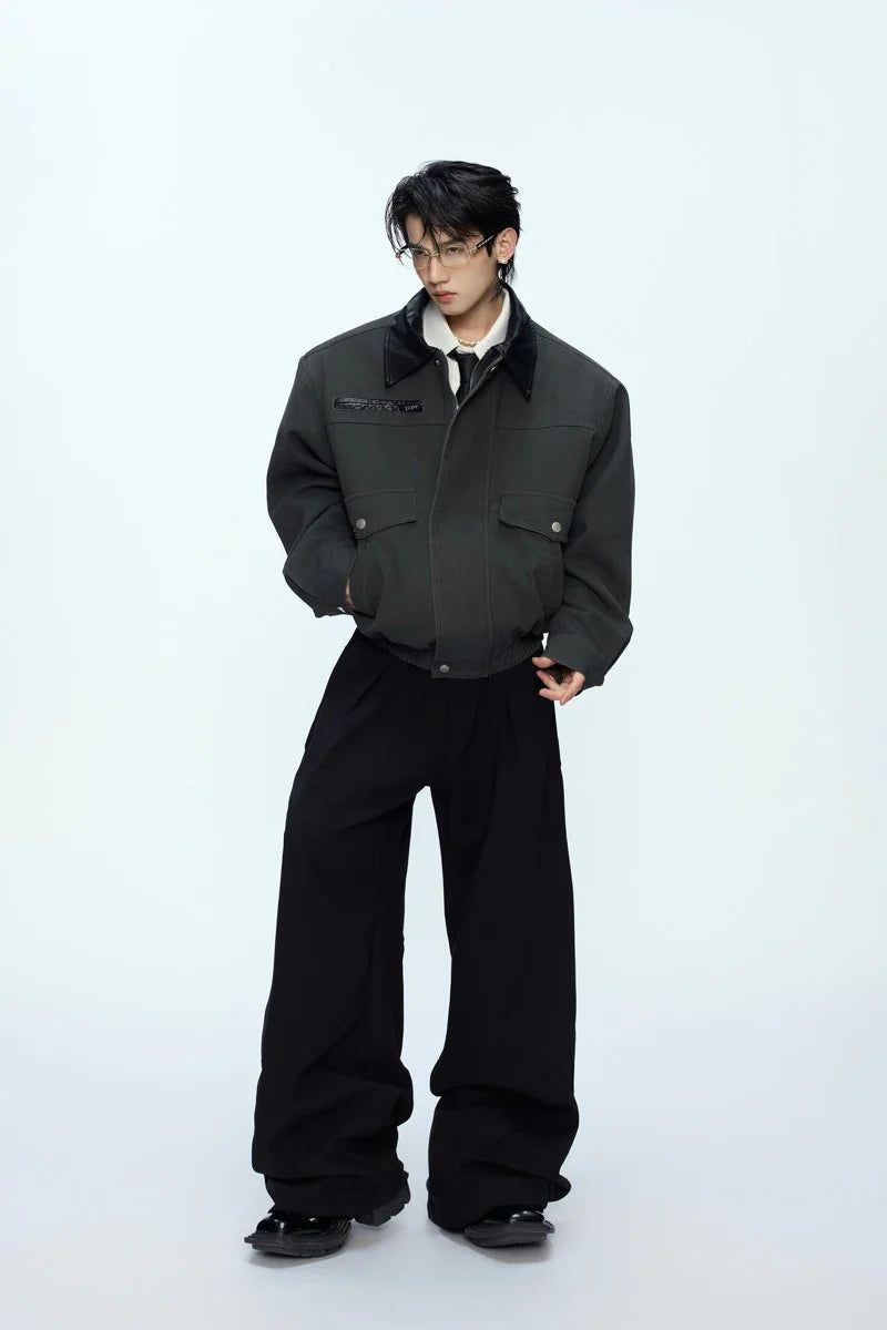 Colorblock Utility Pocket Zip Jacket
