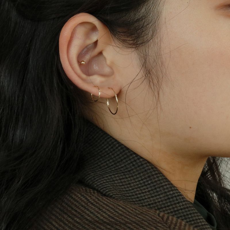 [single piercing] 14K GOLD BALL PIERCING (3mm)