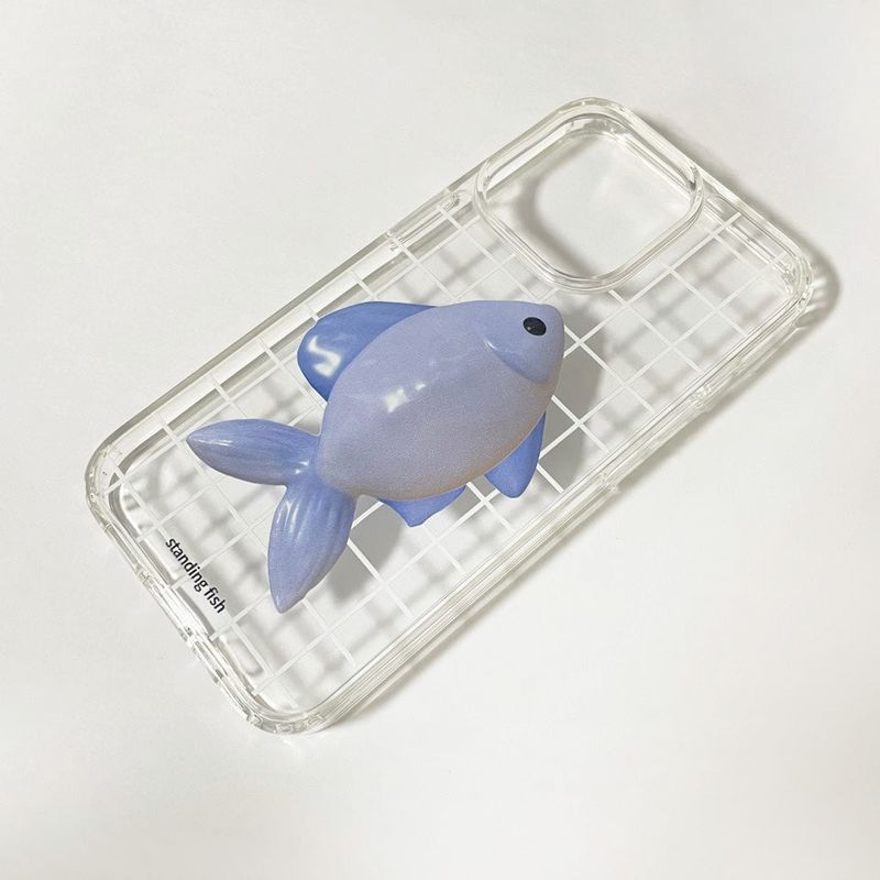 Fish Check Phone Case (jell hard)