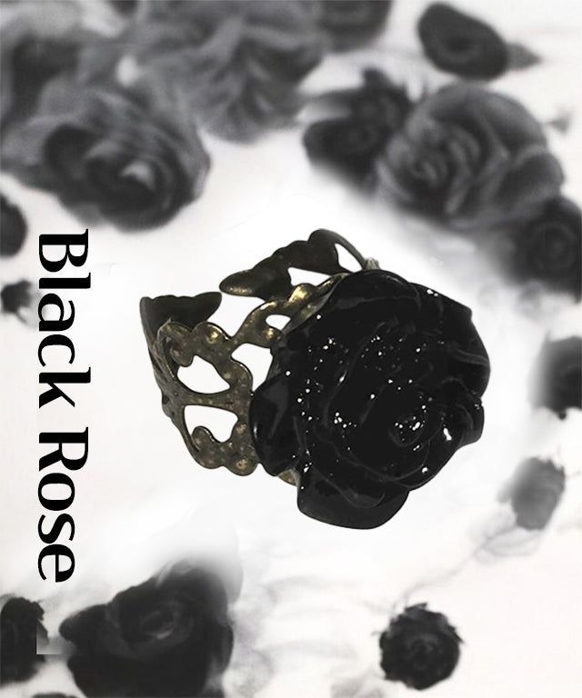 Adamdree(アダムドリー)の「antique black rose ring(Accessories)」