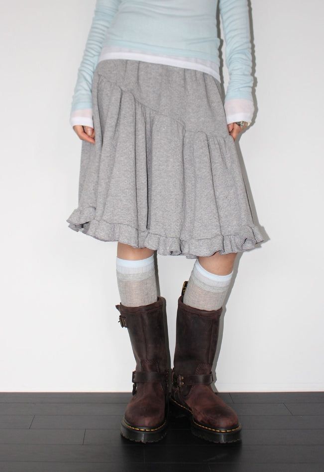 AAKE(アケ)の「DEAR FRILL MIDI SKIRT(Skirts)」