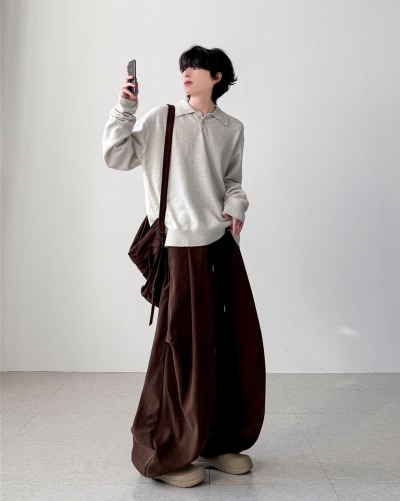Yuria Wool Collar Knit