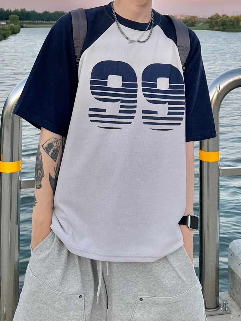 Nine raglan short sleeve knit T 3C