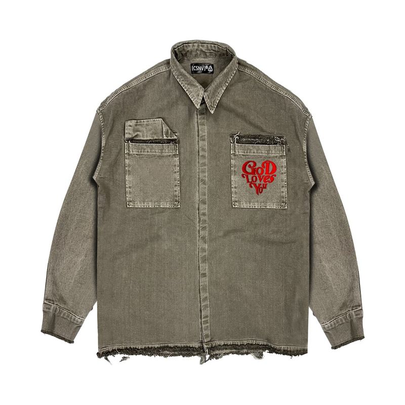 MAISONCASANOVA（メゾンカサノバ）の「God Loves You Damaged Fisherman Jacket（Jackets/Outerwear）」