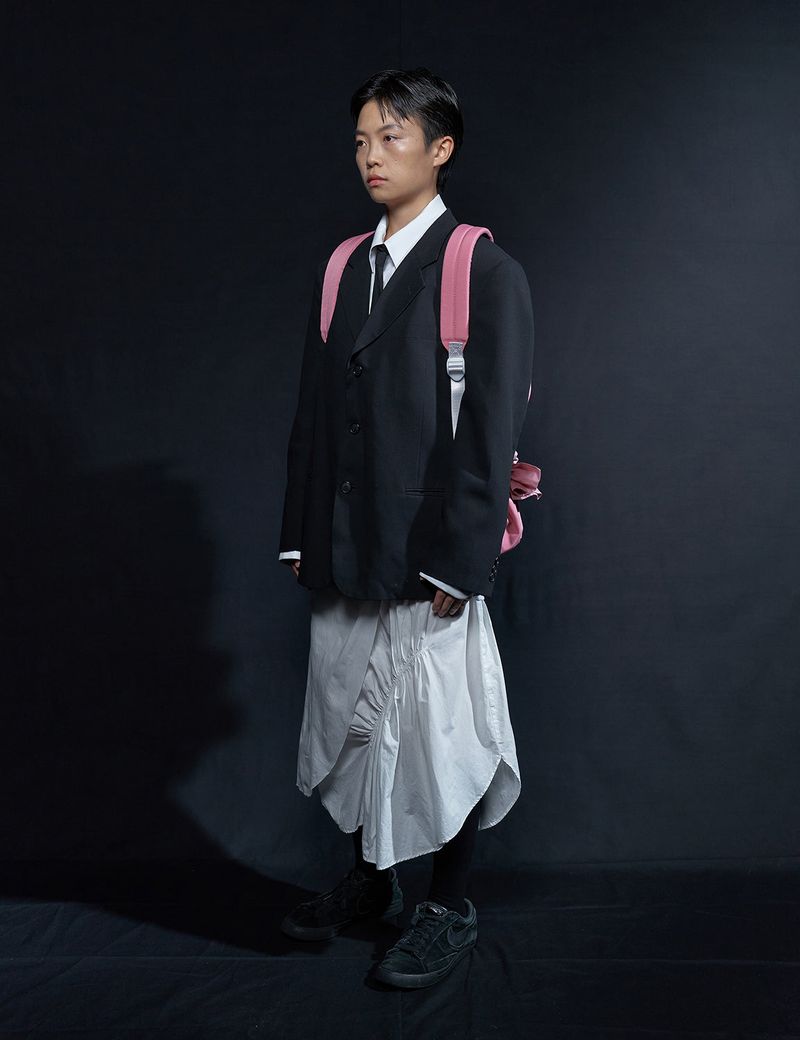 Knotted Backpack (Old pink)