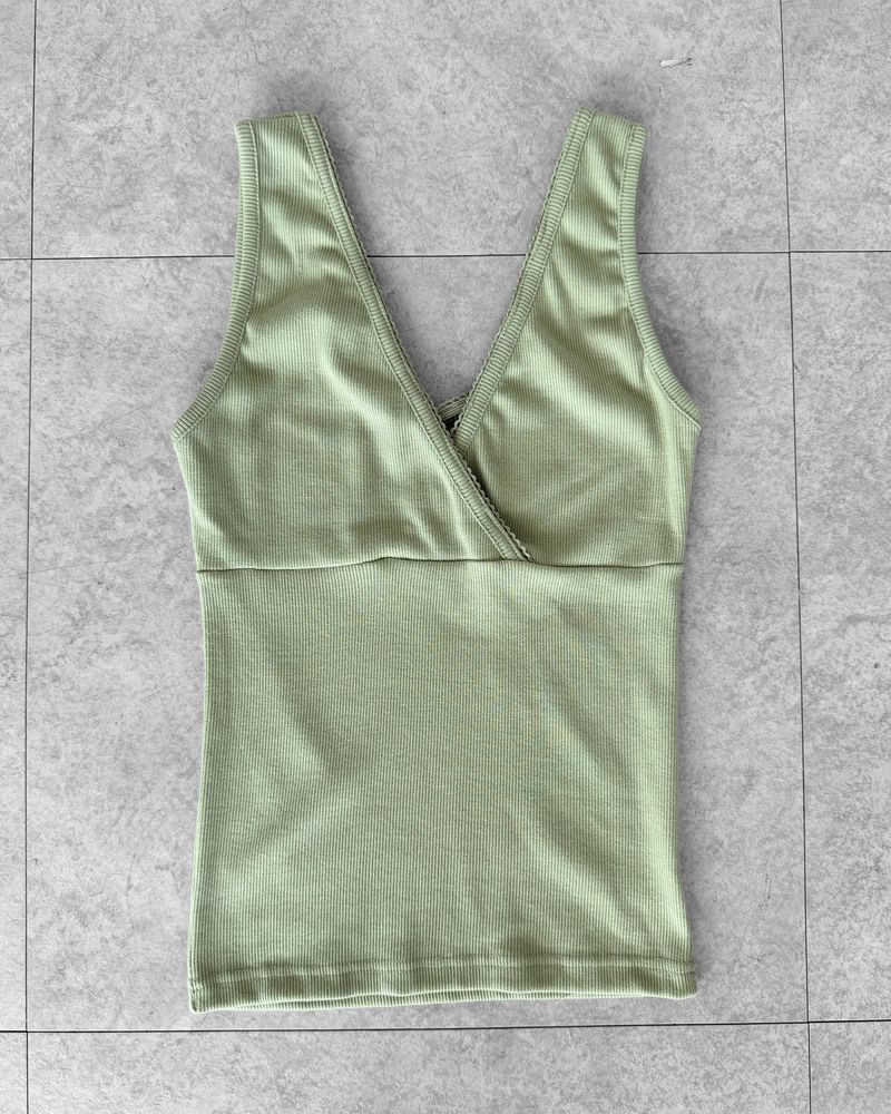 SAGE WRAP V-NECK CAMI