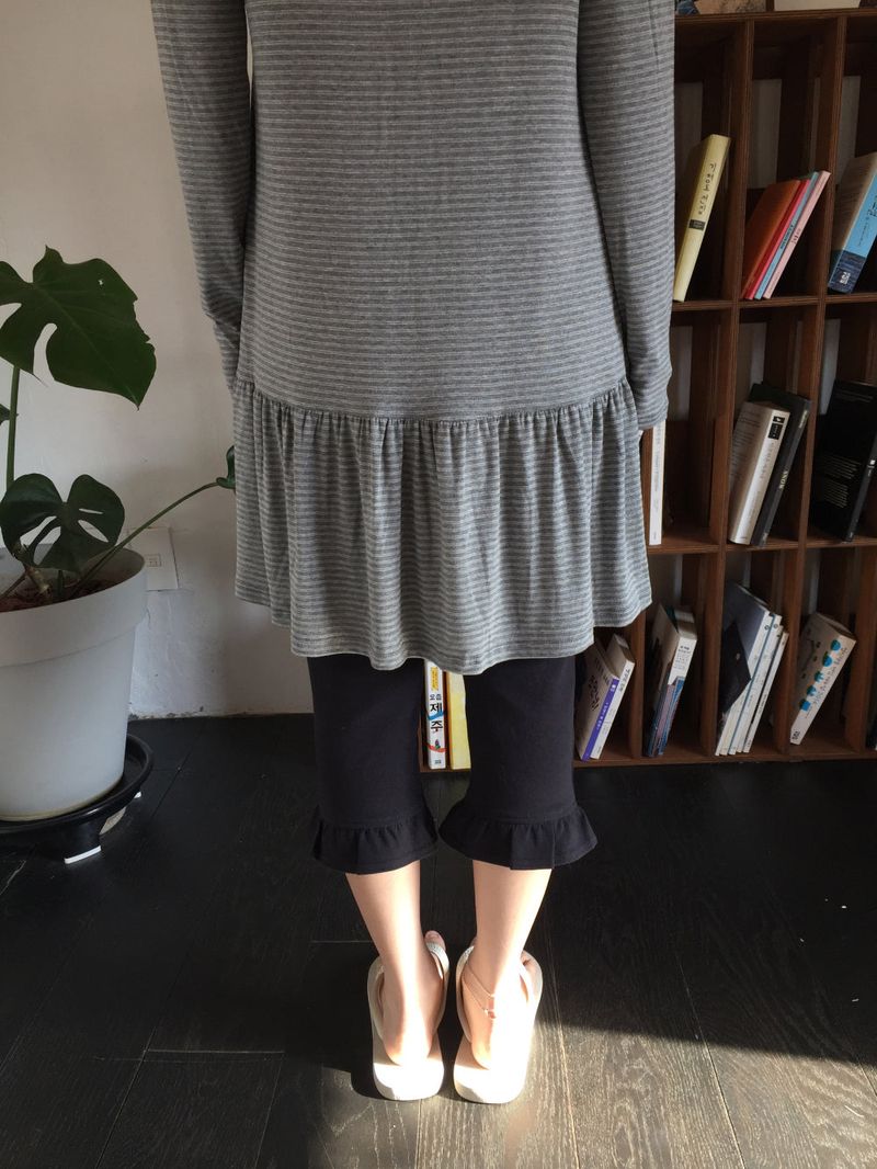 Scandi striped dress (3color)