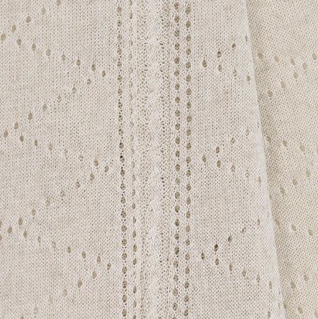 Ropi Punched Linen Knit Cardigan