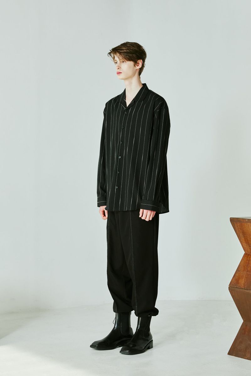 FRONT STITCH STRING JOGGER SLACKS