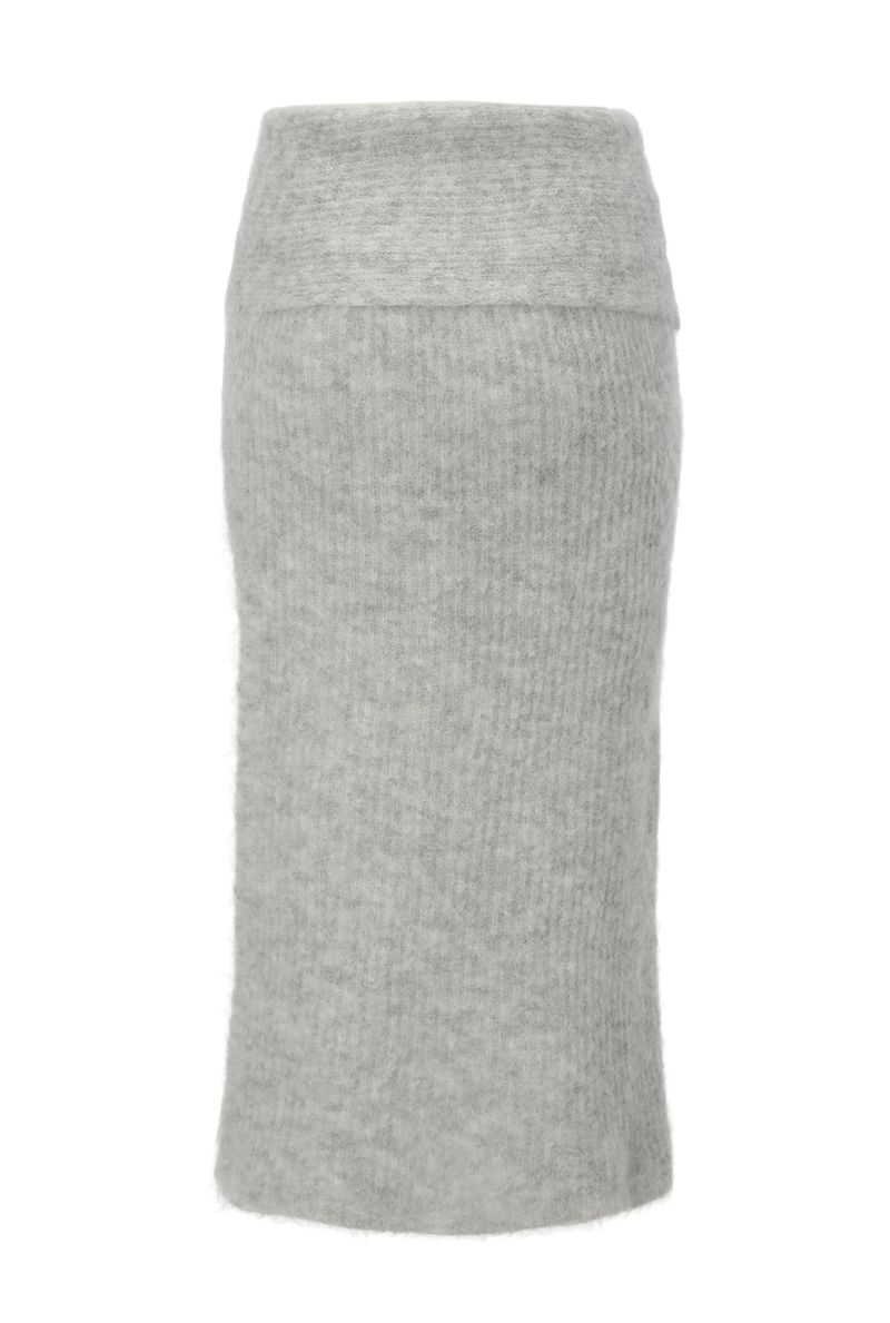 Mocha slit skirt