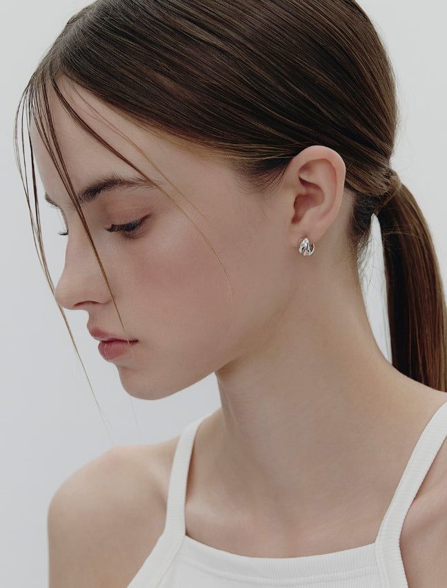 26SS★ Truvion Hoop Earrings