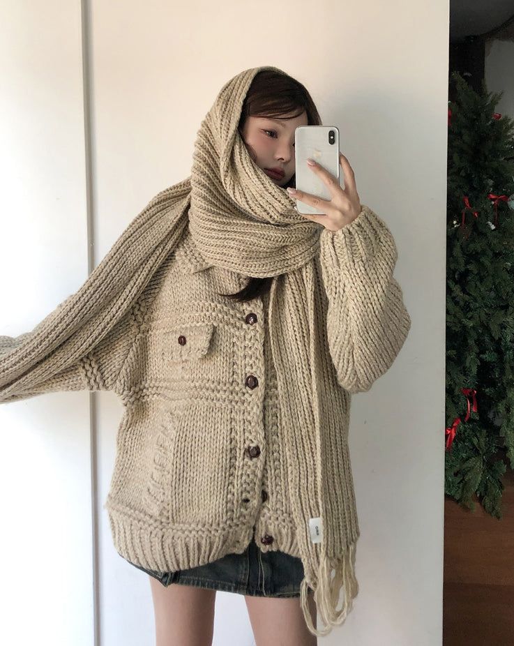 [wool20%] Ellie Bokashi Weaving Muffler