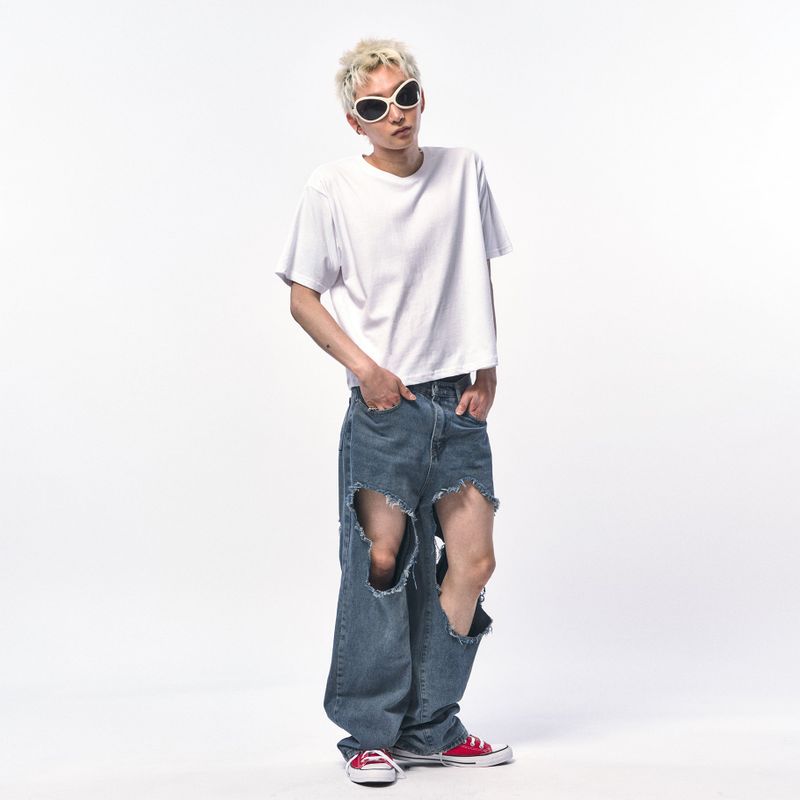 Men's Crop T-Shirt White