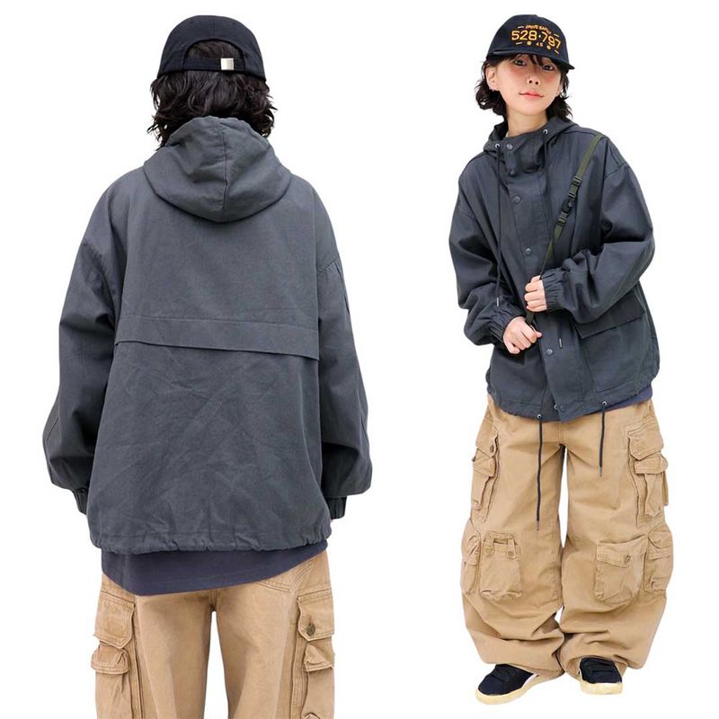 Oversized Vintage Hooded Field Jacket
