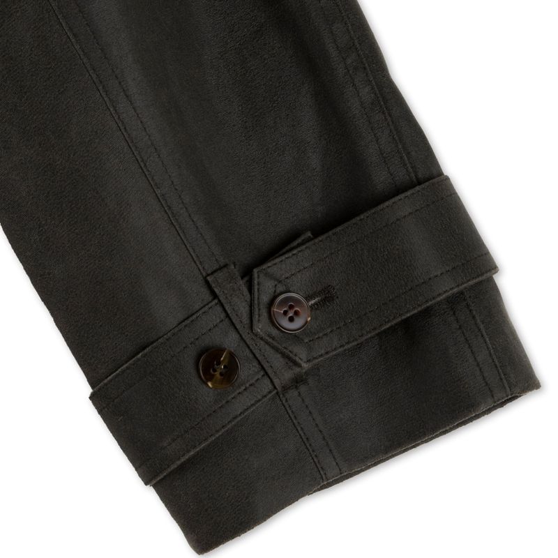 SUEDE LONG TRENCH COAT