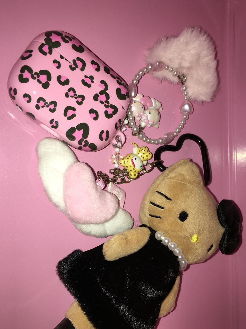 ribbon leopard airpod case