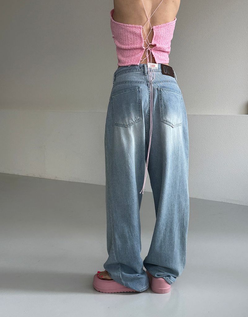 Fore Summer Light Blue Wide Pants