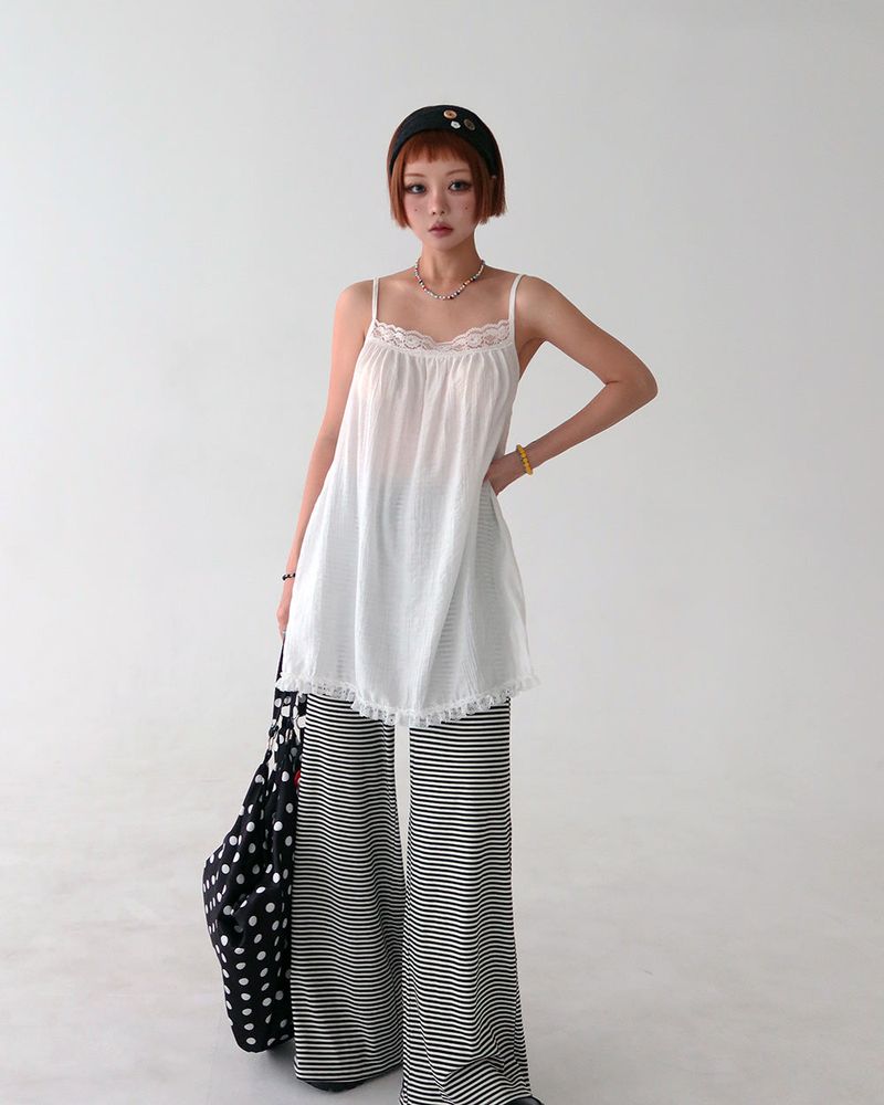inen lace bustier long blouse & mini dress