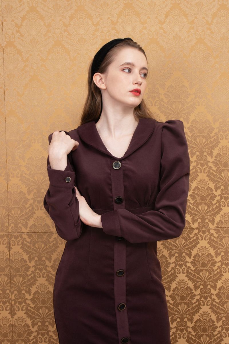 volume sleeve dress