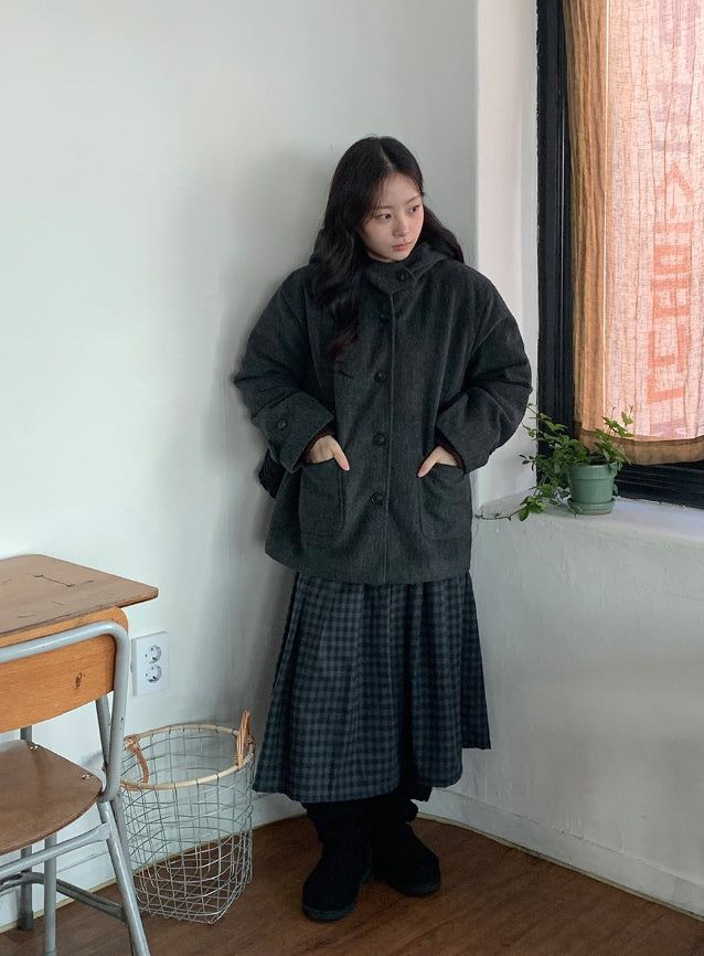 Manmas 2oz Hood High Neck Half Coat