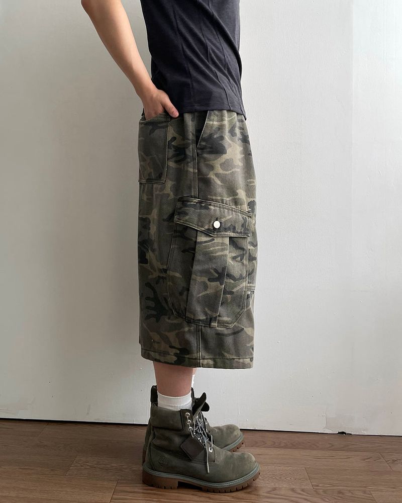 Drill Camo Bermuda Pants
