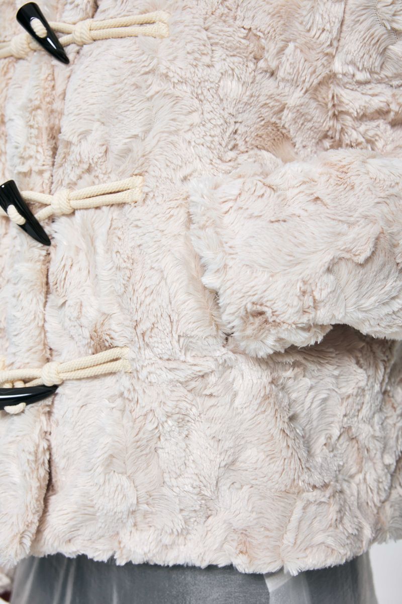 COZY FUR JACKET / BEIGE