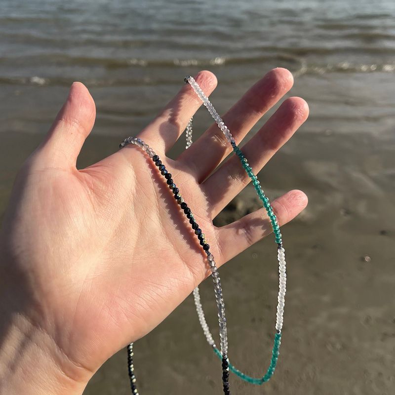 BYATTENTION Beach Stone Necklace (2 colors)