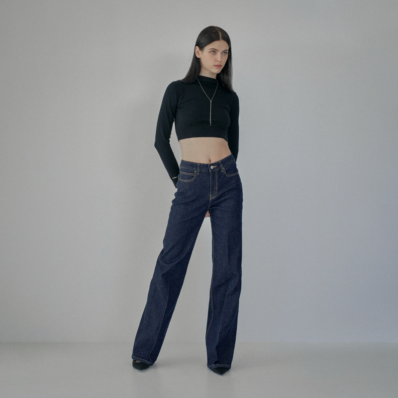 Classic Flare Denim Blue Indigo - YF391