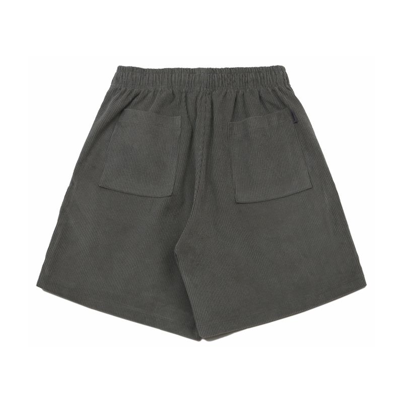 CORDUROY LOGO HALF PANTS MILD GRAY