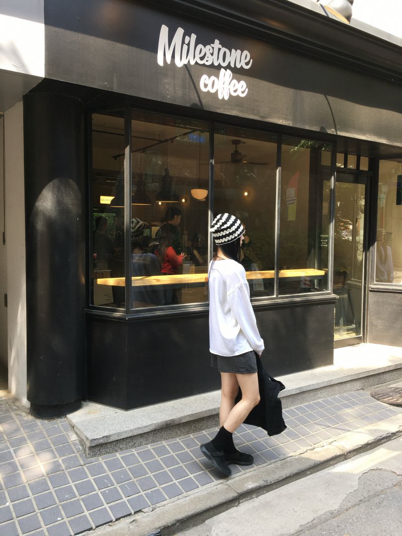 Milk Striped 3/4 Length Shorts (5c)