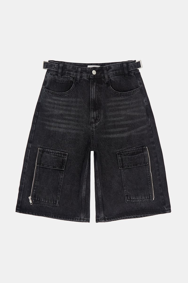 Code cargo bermuda denim pants