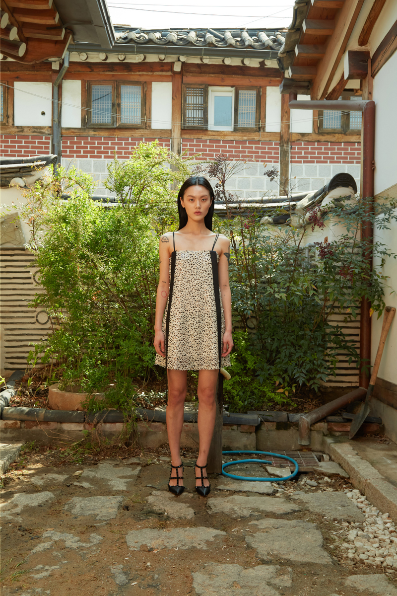Sequined Ribbon Dress