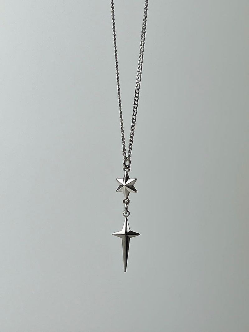 Fancy cross star necklace