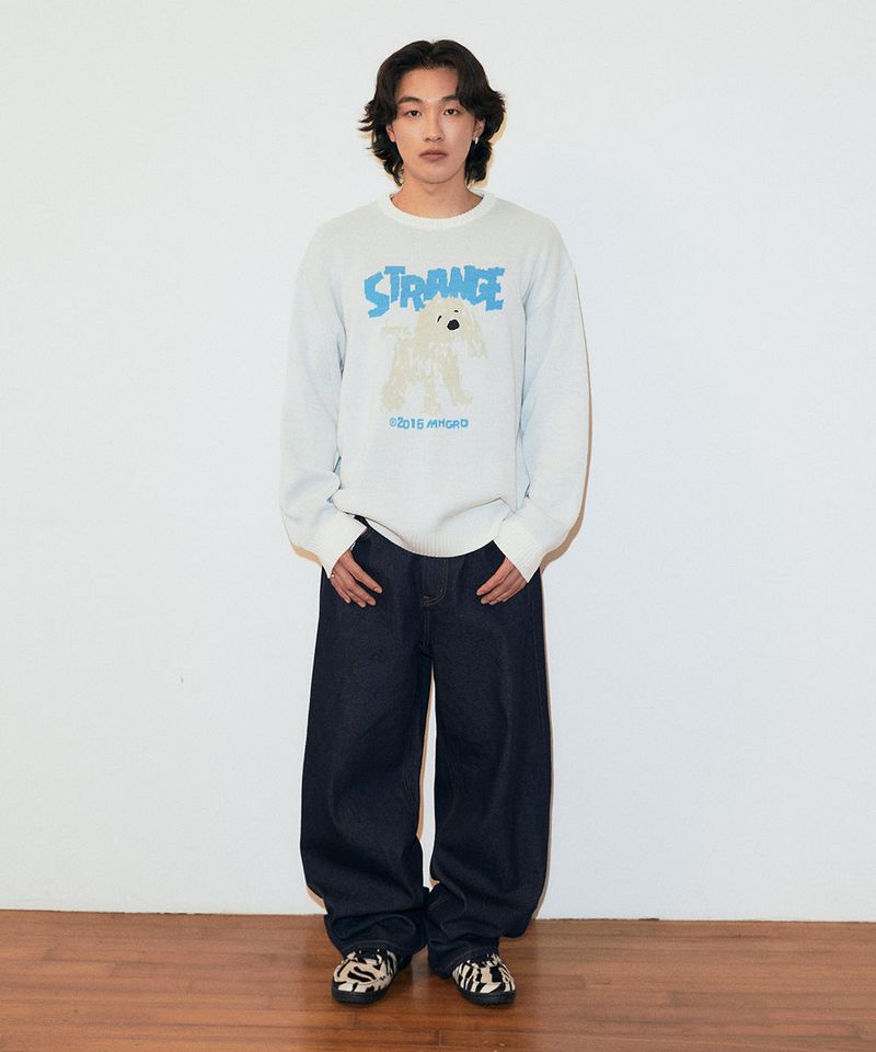 STRANGE PUPPY KNIT SWEATER