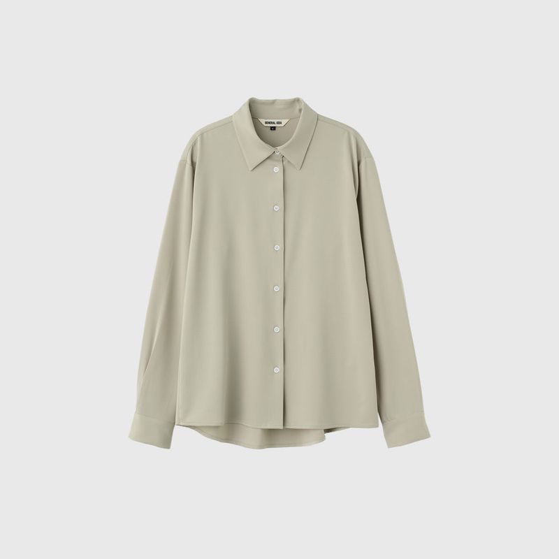 セミルーズシルクシャツ [KHAKI]
