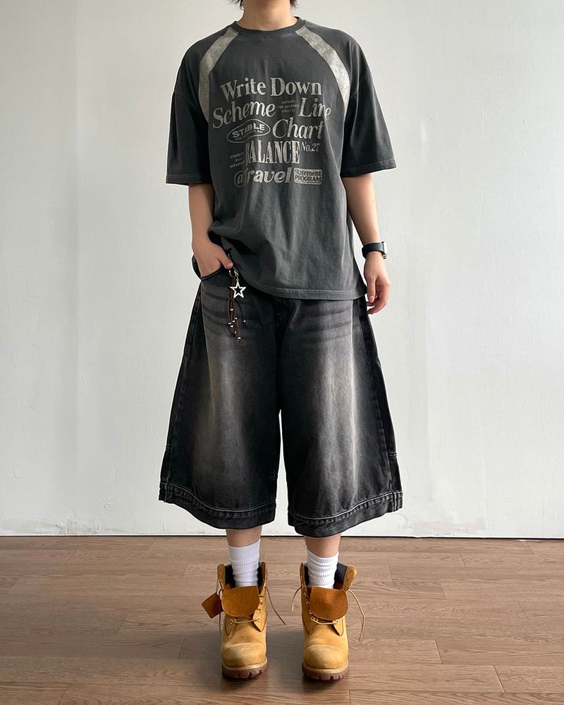 Log Bermuda Denim Pants