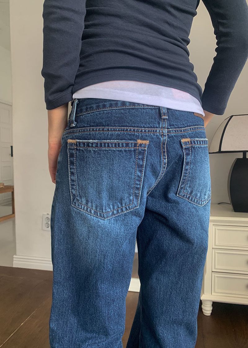 LOW BRUSH STRAIGHT DENIM