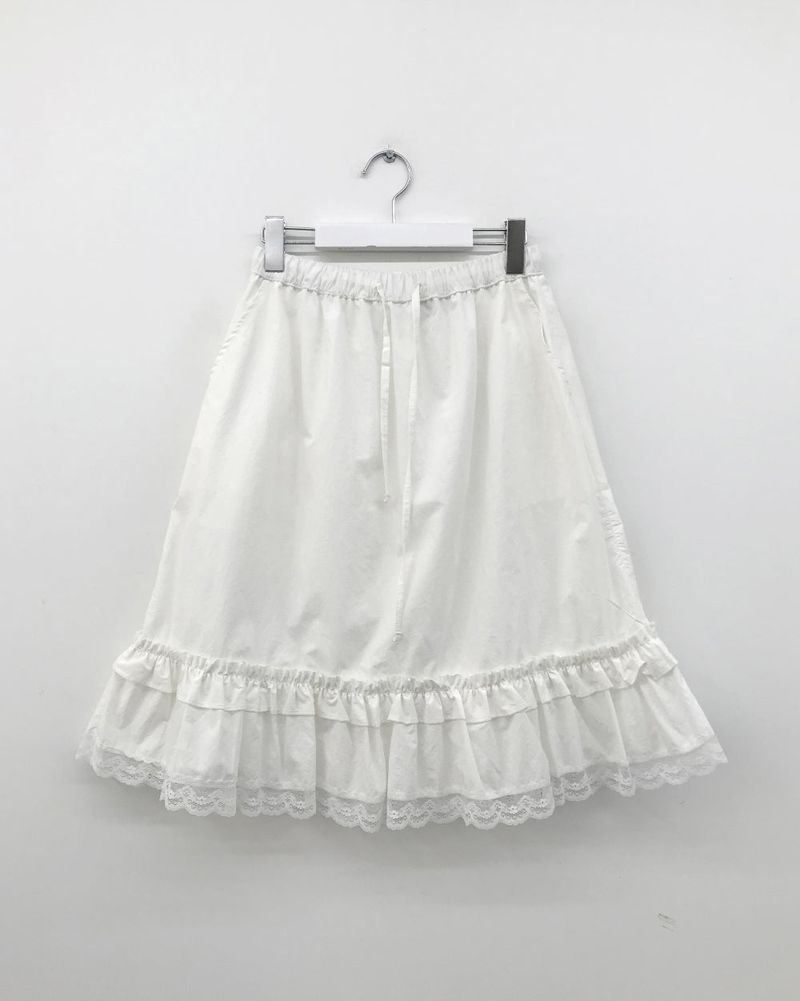 Pudding Ruffle Skirt (2color)