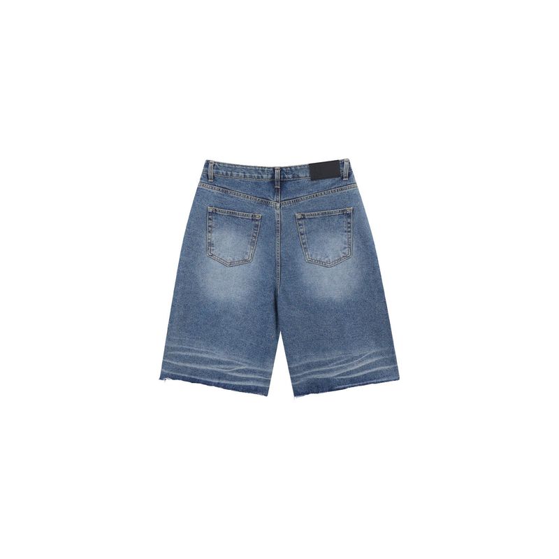 Lua cutting bermuda denim pants