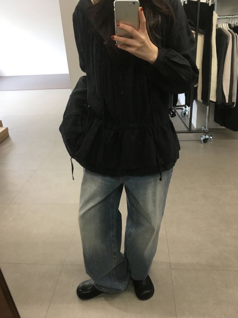 Side pinch sand denim (1color)