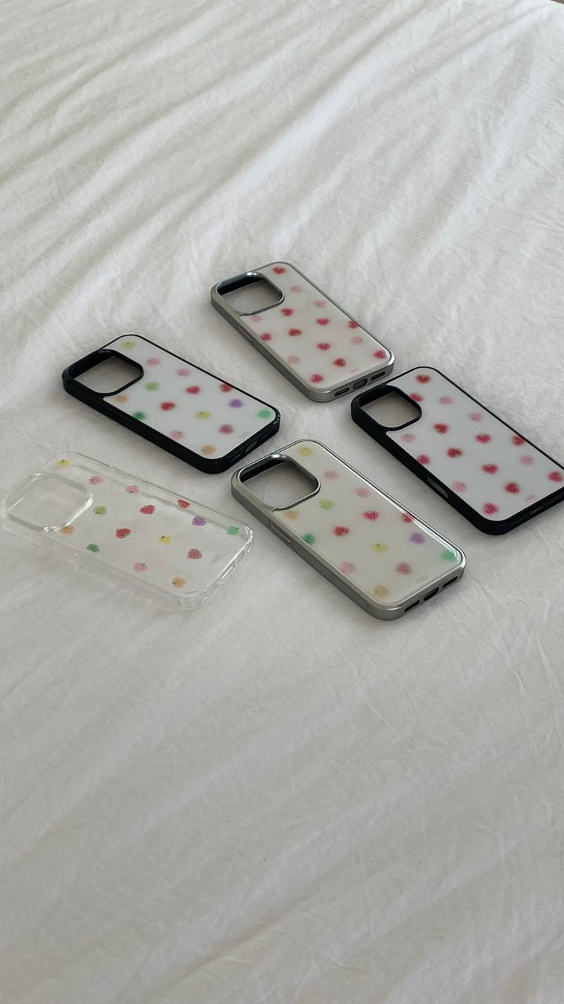 loveberry glass bumper case (pink)