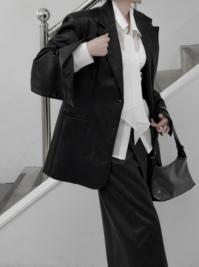 Revon Crack Leather Jacket