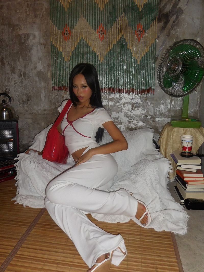 Bake Slim Pants (White)