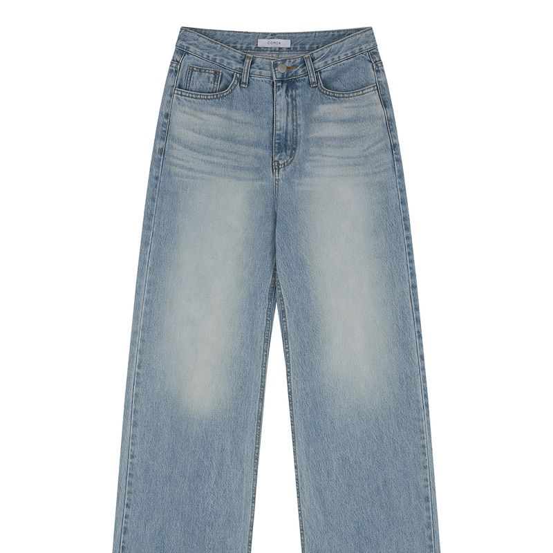 Summer Washing Denim Pants Blue
