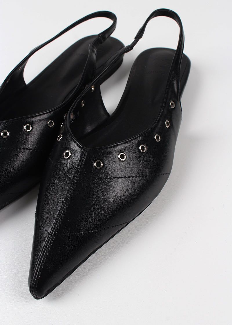 EYELET STILETTO SLINGBACK